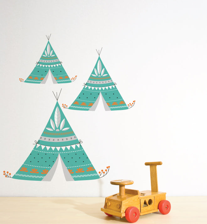 Tribal Teepees Wall Sticker