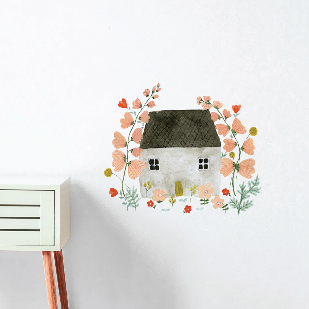 Cute Spring Cottage Wall Sticker