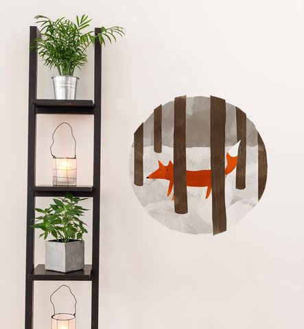 Hide and Seek Fox Wall Sticker