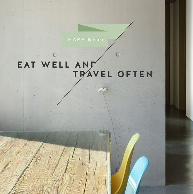 Eat Well and Travel Often Wall Sticker