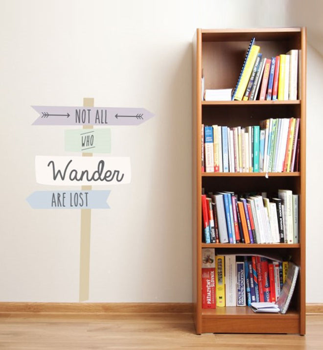 Not All Who Wander are Lost Wall Sticker