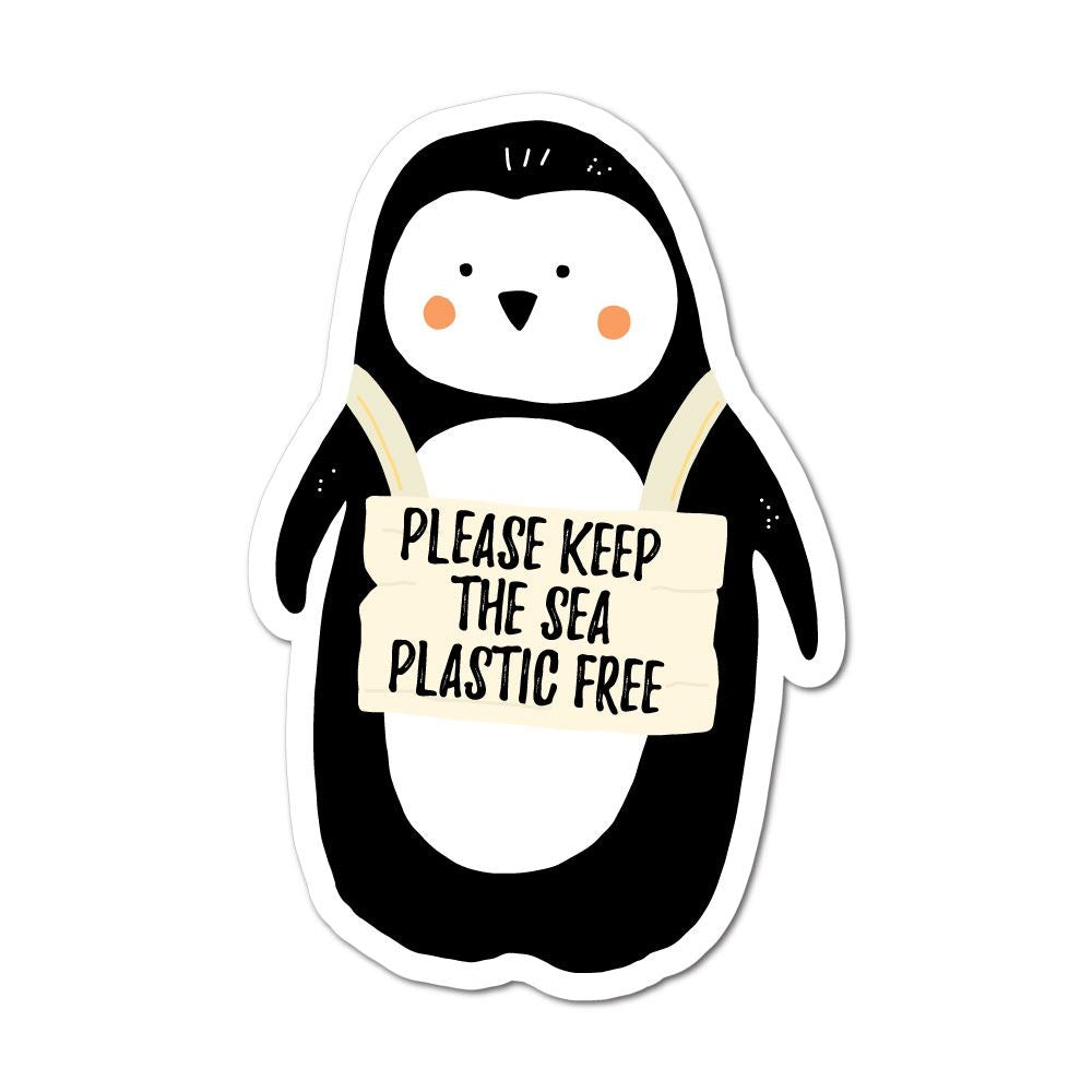 Please Keep The Sea Plastic Free Sticker Decal