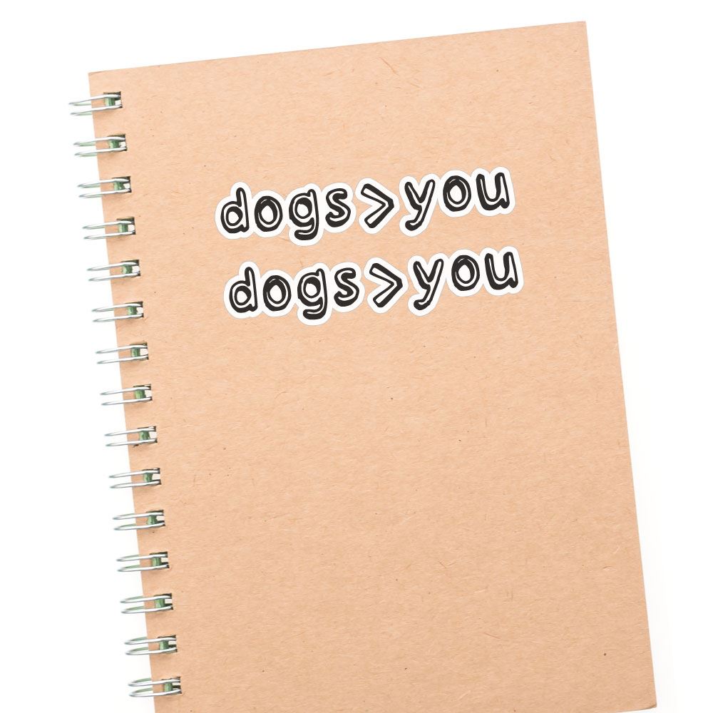 2X Dogs Vs You Sticker Decal