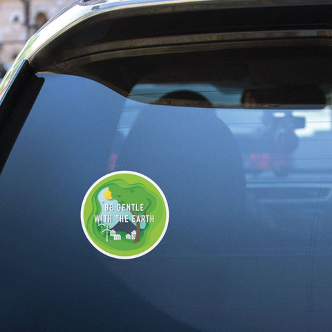 Be Gentle With The Earth Sticker Decal