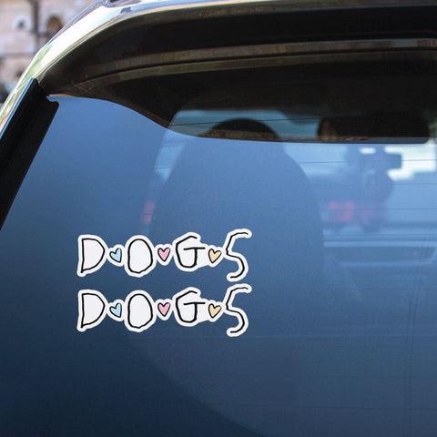 2X Dogs Sticker Decal