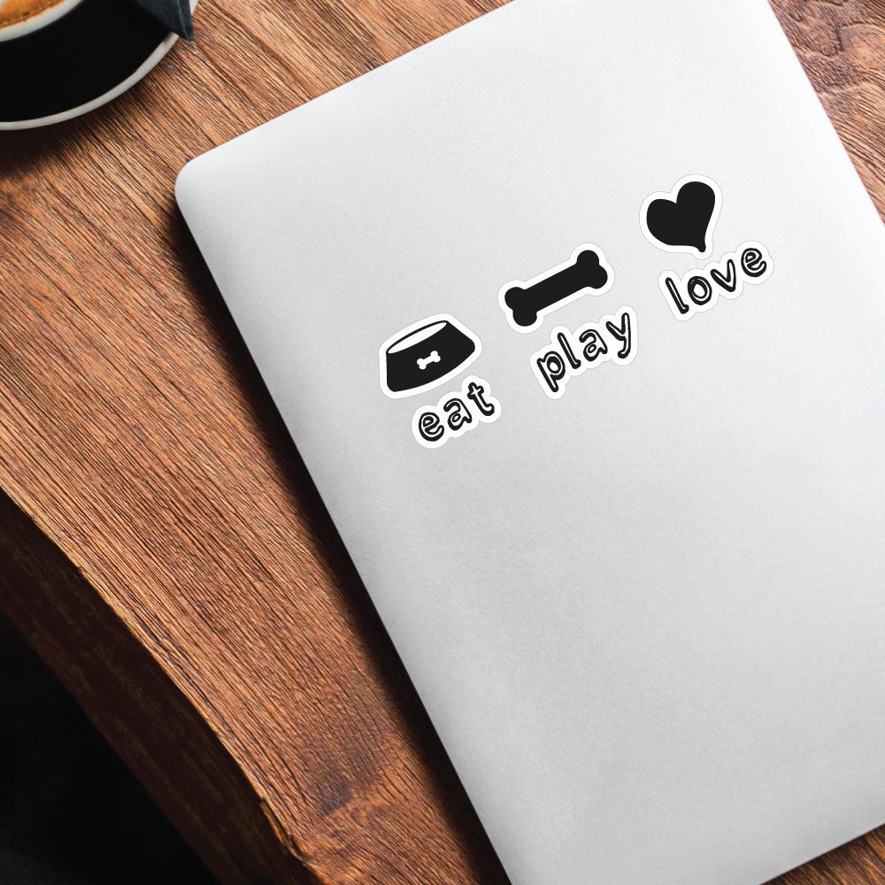 Eat Play Love Sticker Decal