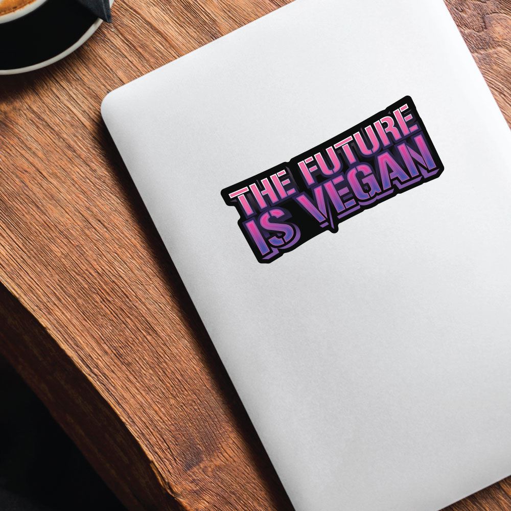 The Future Is Vegan Sticker Decal