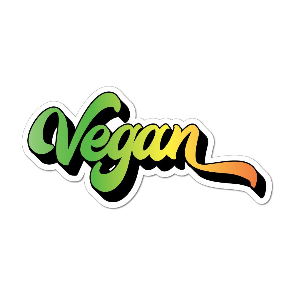 Vegan Healthy Animal Lover Save The Planet Hippie Vegetarian Car Sticker Decal