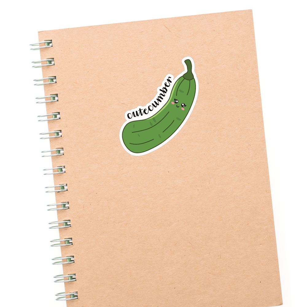 Cute-cumber Sticker Decal