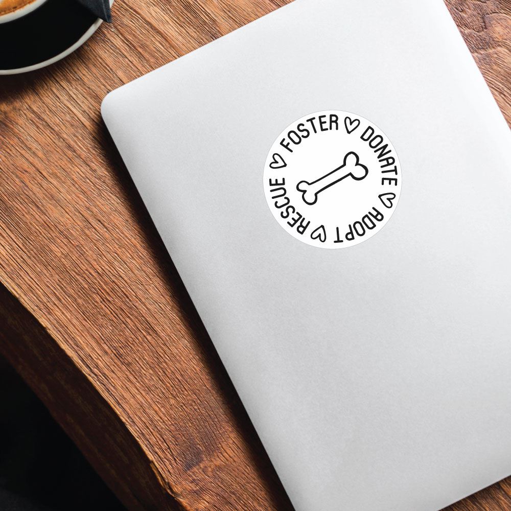 Adopt Rescue  Sticker Decal