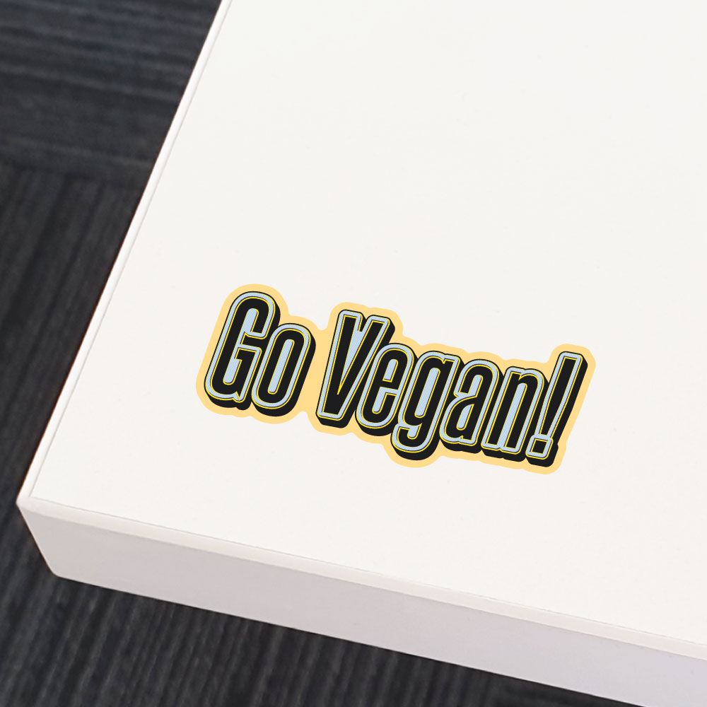 Go Vegan Now Sticker Decal