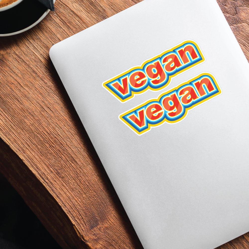 2X Vegan Sticker Decal