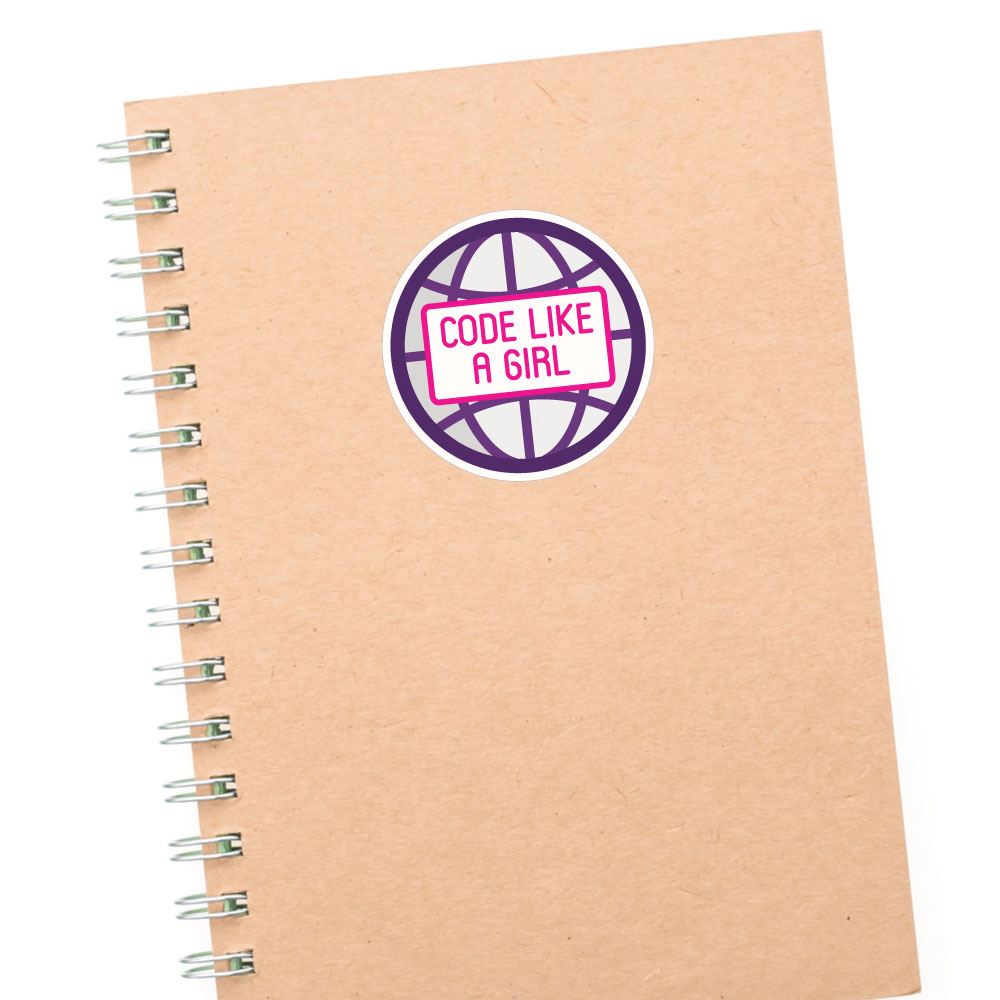 Code Like A Girl Sticker Decal