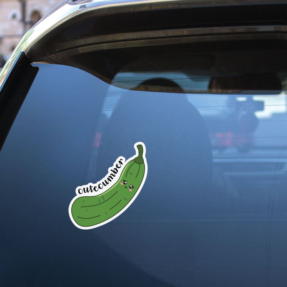 Cute-cumber Sticker Decal