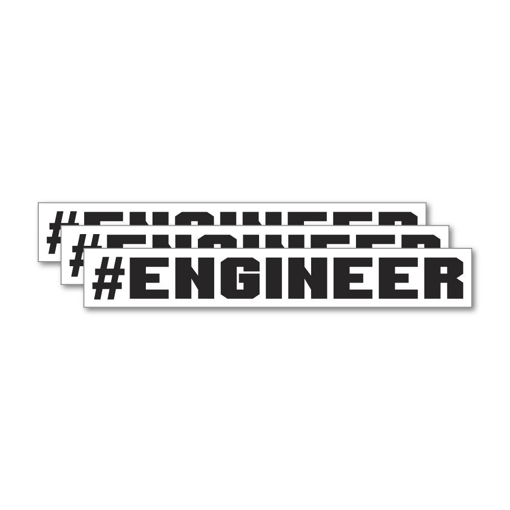 3X Engineer Sticker Decal