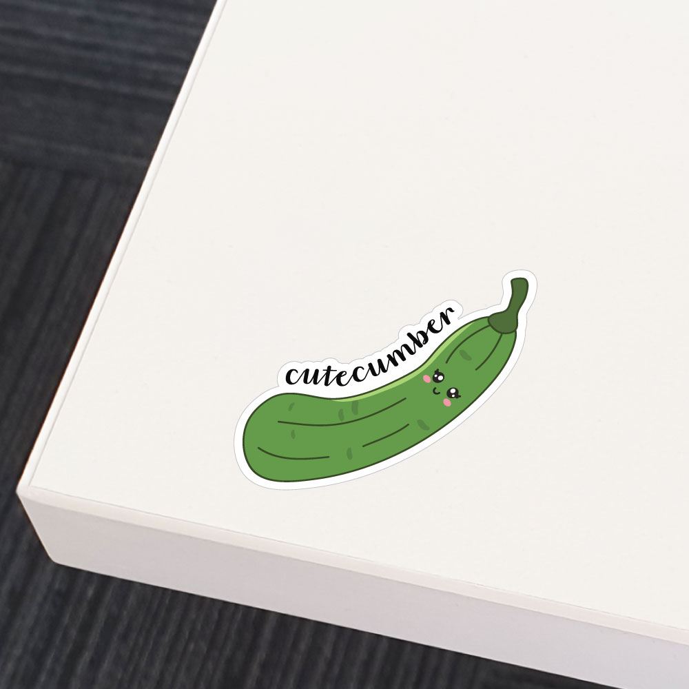 Cute-cumber Sticker Decal