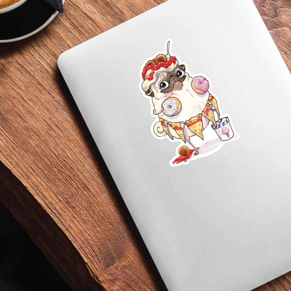 See Something You Like Pug Sticker Decal
