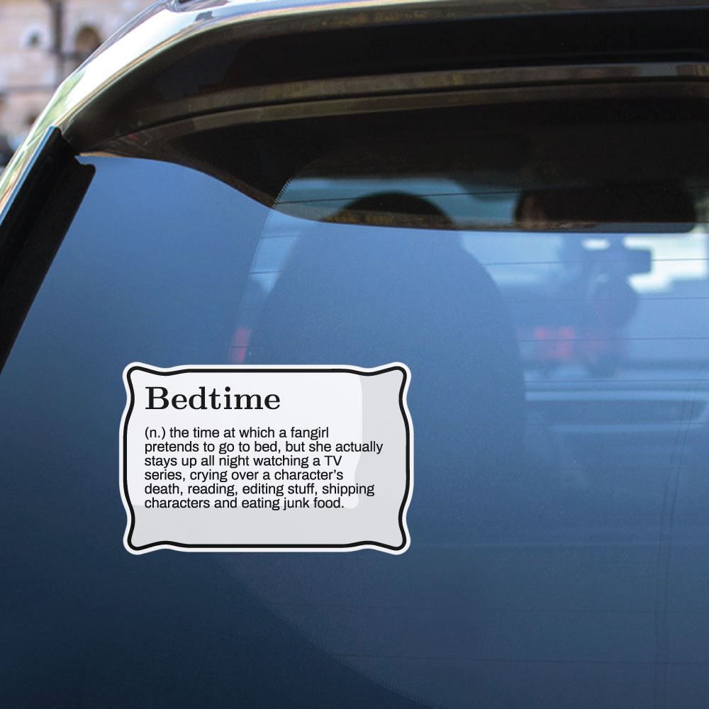 Bedtime Sticker Decal