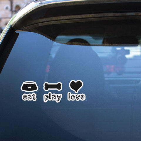 Eat Play Love Sticker Decal