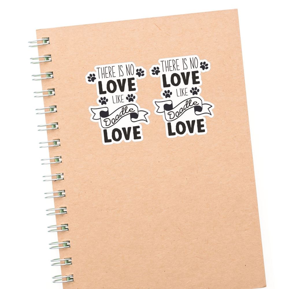 2X Doodle Love Sticker Decal