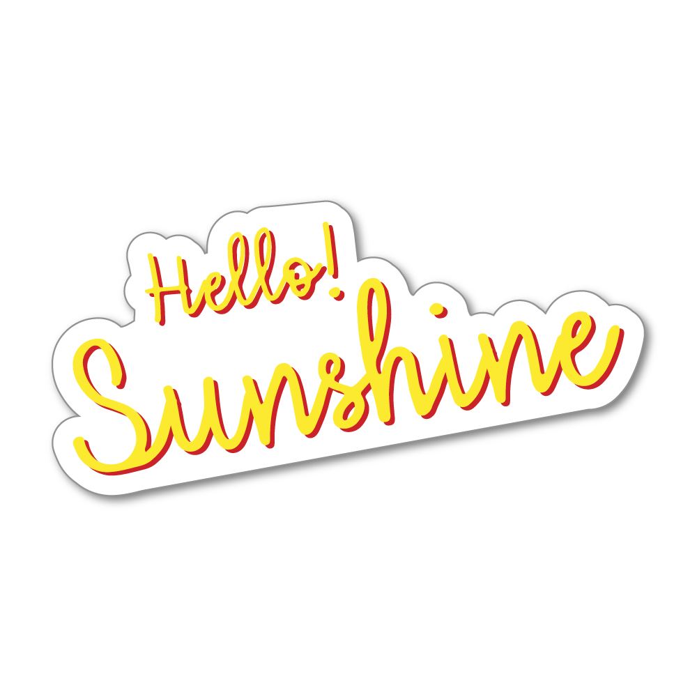 Hello Sunshine Sticker Decal