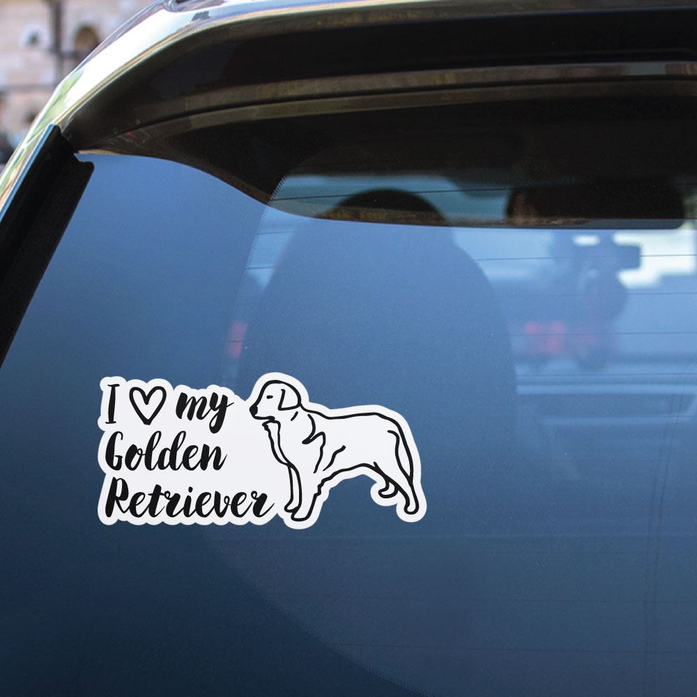 Golden Retriever Sticker Decal