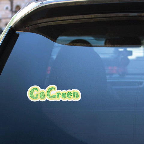 Go Green Sticker Decal